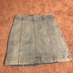 Denim mini skirt
